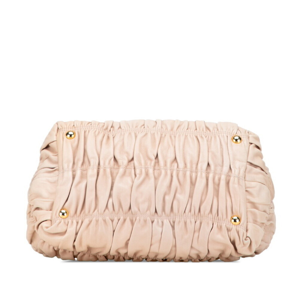 PRADA Cream Leather Shoulder Bag - Picture 3 of 9